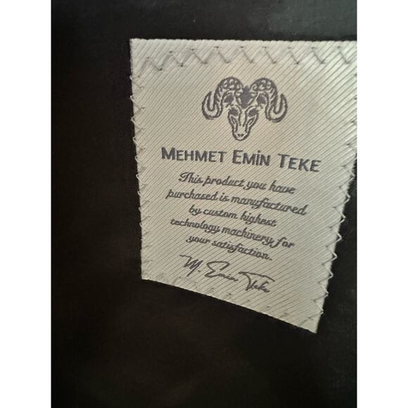 MEHMET EMiN TEKE slim fit silk wool blend blazer floral black sequence 
Sz38 - Picture 4 of 9